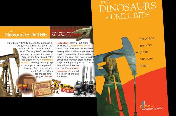 Museum Rack Card Dinosaur to Drill Bits